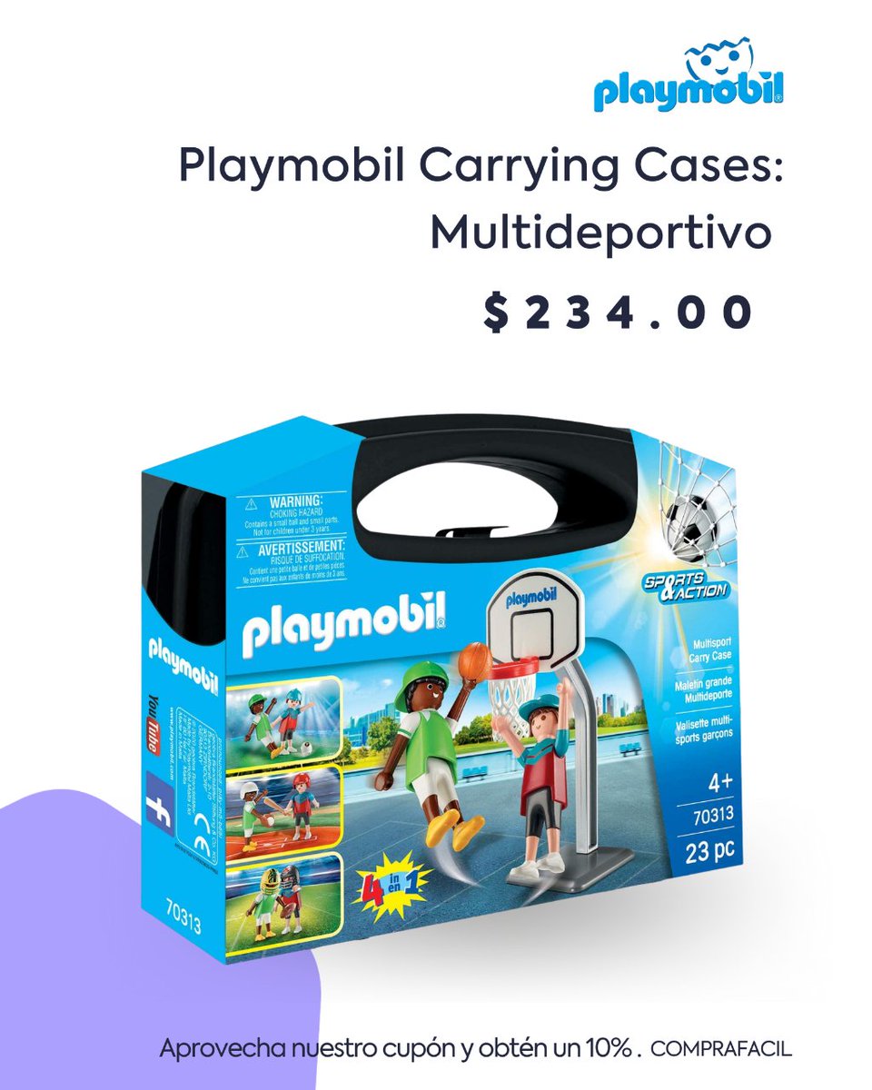 pistismex's tweet photo. Diviértete con Carrying Cases el Maletín de
Transporte juega, almacena y lleva la diversion a todas
partes con el Set de juego de PLaymobil

#TiendaEnLinea #SorpresasPistis
💳 #paypal #BAZ #cip
Envíos más rápidos, seguros y gratis 📦 https://t.co/KMTlgdMkmi