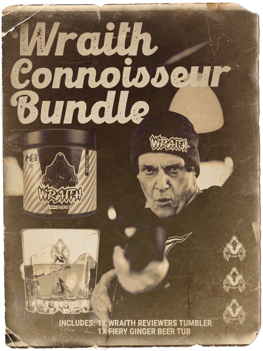 WraithEnergy's tweet photo. 🚨Dropped!🚨

The Wraith Connoisseur Bundle🧐
The thing that no one wants!👴

🪦After 8 months Fiery Ginger Beer is BACK! 

PLUS

Up your Wraith Review game with a fancy Wraith Reviewers glass💅

https://t.co/4LBfzrulxt https://t.co/yUpnn1SqCq