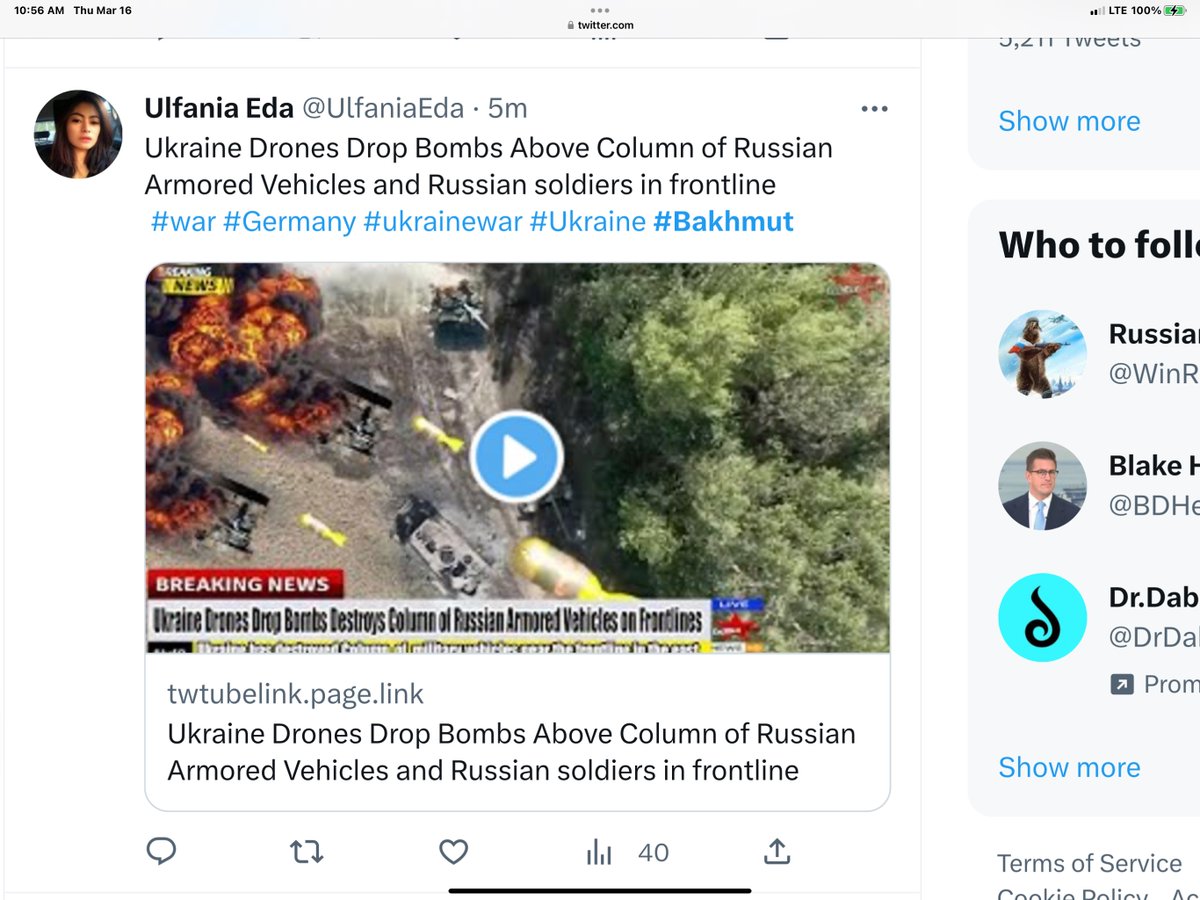 TonyChapa13's tweet photo. @Schwarzenegger You probably won't see this but I've tried for months now to warn people about these fake/hacked accounts spewing phishing/malware links disguised as pro-Ukraine videos, so far no success. But making this place more positive ought to include ridding Twitter of this danger: https://t.co/qaXGBV3V8s