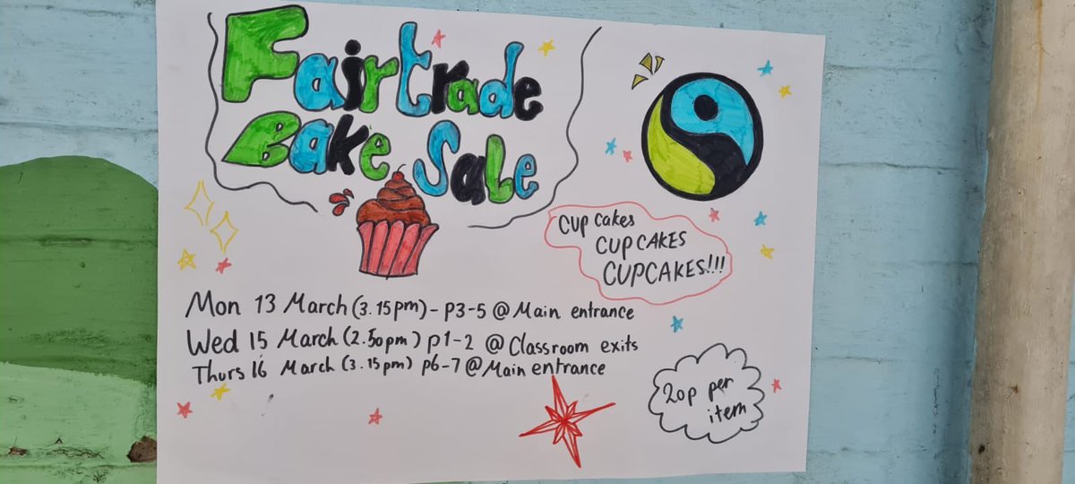 MrsBarclaySPS's tweet photo. Well done #TeamStenhouse!! 👏😀Our fairtrade bake sale raised an impressive £87.35 in aid of the Turkey-Syria Earthquake ⁦@decappeal⁩ as part of our #OneWorldWeek activities! ❤️🌍❤️ ⁦@FairTradeNation⁩ ⁦@FairtradeUK⁩ ⁦@FairtradeUKEd⁩ ⁦@FairtradeSPS⁩ https://t.co/wscVtoaHmW