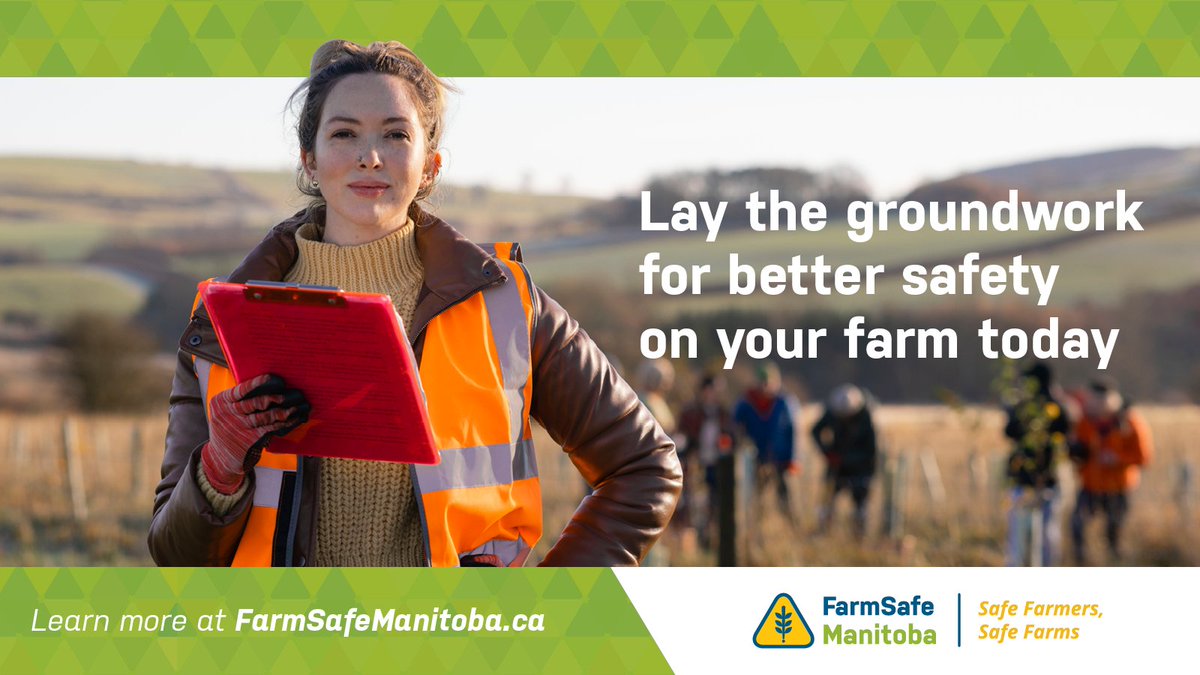 Learn the five steps for better #farmsafety in Manitoba now: ow.ly/nTPX50MVZV9 #HereAllYear #ThinkSafety