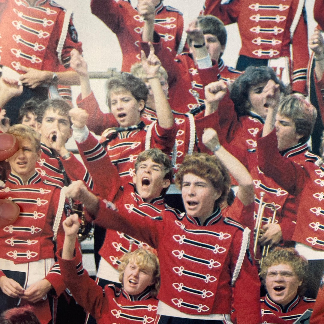 hempfield's tweet photo. We're back with another #ThrowbackThursday! Who's ready to "cheer on" our spring sports teams!?

Get loud and wear your red &amp; black (and maybe even paint your face?) like these students from 1986! 📣🗣️👏🏼 #TBT #BlackKnightPride https://t.co/v2TLuQfZ56