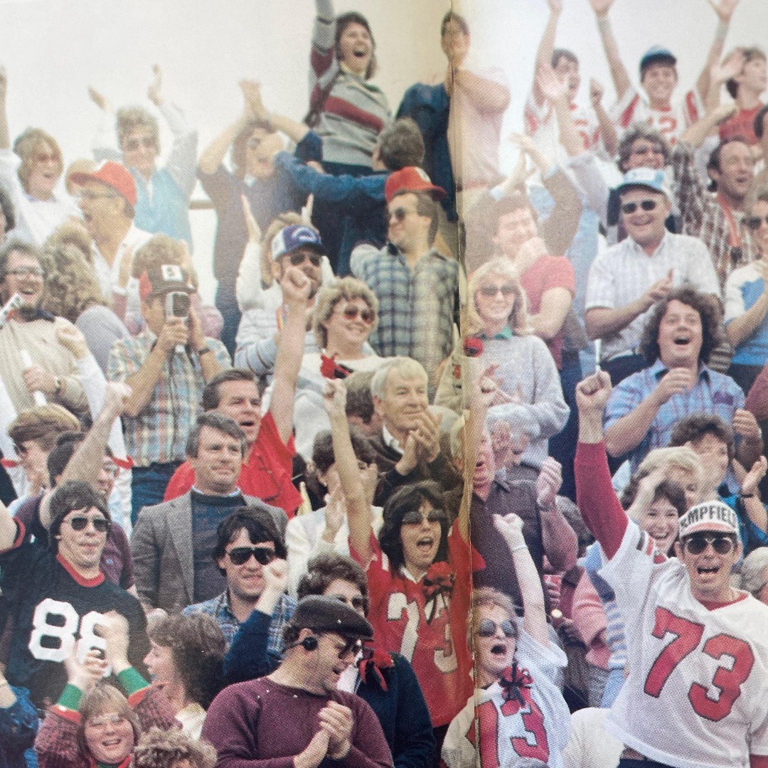 hempfield's tweet photo. We're back with another #ThrowbackThursday! Who's ready to "cheer on" our spring sports teams!?

Get loud and wear your red &amp; black (and maybe even paint your face?) like these students from 1986! 📣🗣️👏🏼 #TBT #BlackKnightPride https://t.co/v2TLuQfZ56