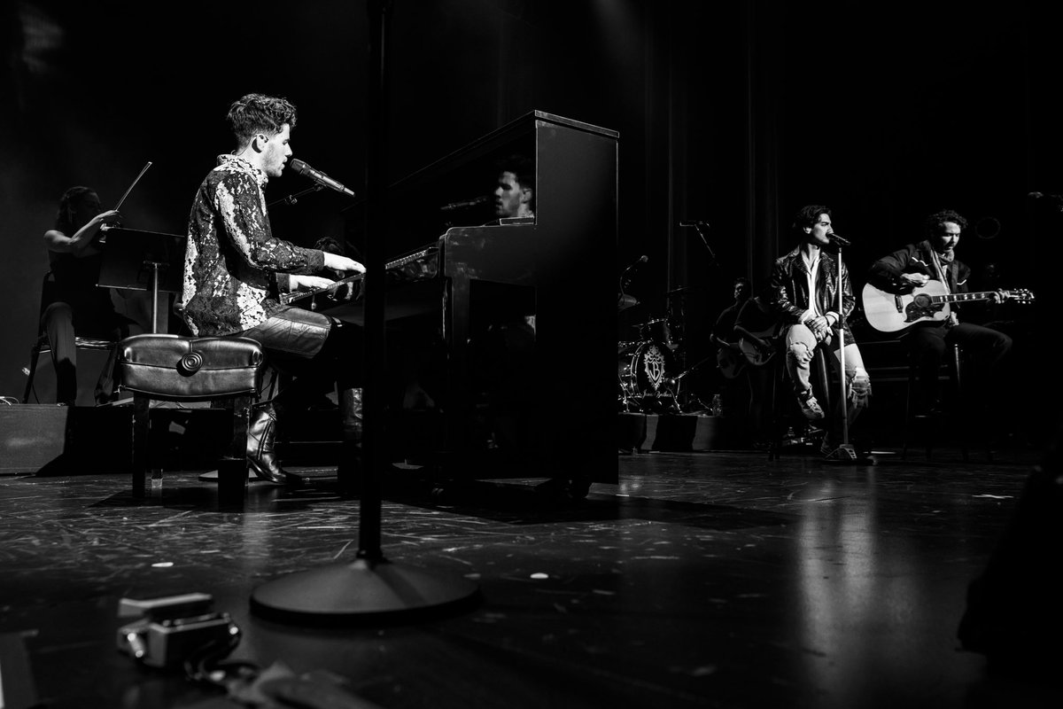 jonasbrothers's tweet photo. Performed a few songs for the first time ever last night. Incredible to see you singing these songs with us 15 years later. Lines, Vines and Trying Times tonight… who’s coming? https://t.co/Ncjjnf2i0B