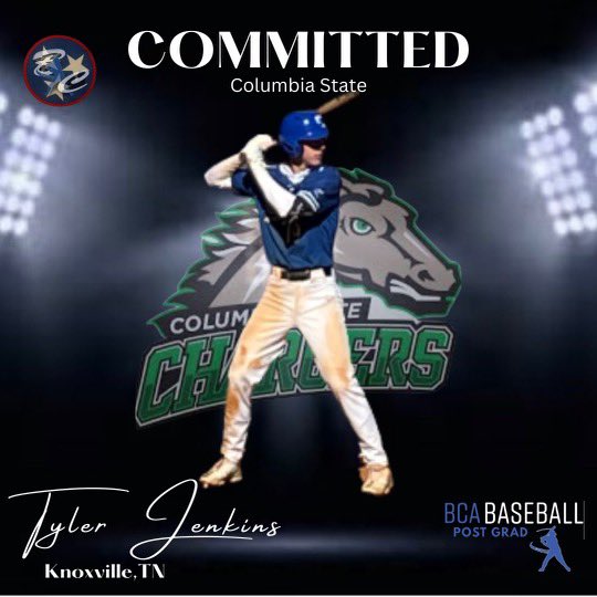 Bc_Athletics_'s tweet photo. ‼️COMMITTED‼️
🎉Congrats to @BCApostgrad OF Tyler Jenkins (Knoxville,Tn)
on his commitment to Columbia State CC as a Student/Athlete at the next Level!!
We are very happy and proud for you TJ! 👊
#BCAPROUD🔥#nextstep 🏴☠️ https://t.co/PcgfqweT9W
