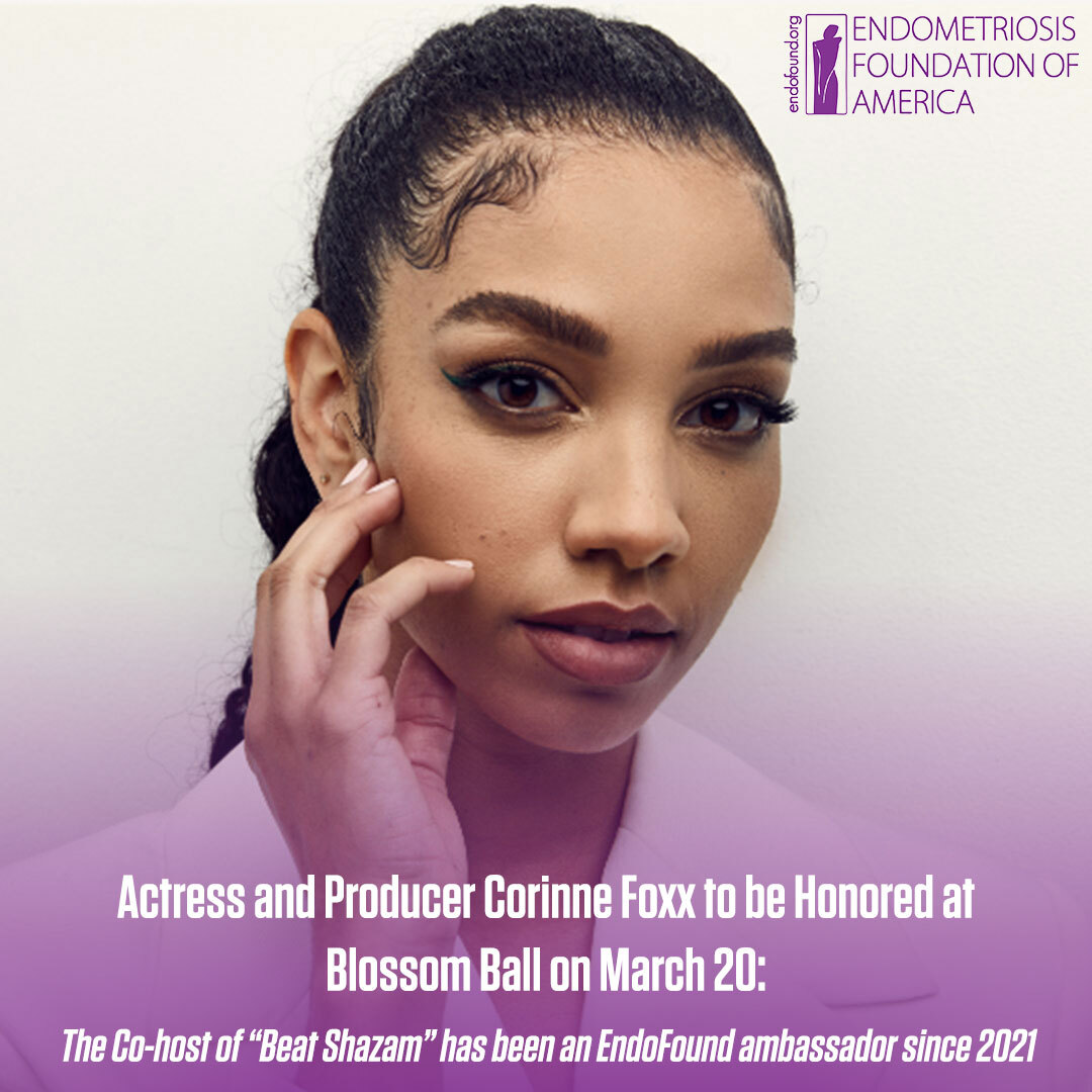 #EndoFound Ambassador @CorinneFoxx began experiencing #endometriosis symptoms with her 1st period at age 12. The pain peaked in 2018 when she was 24 and still had no diagnosis. 

This is her #Endo Story: endofound.org/actress-and-pr…