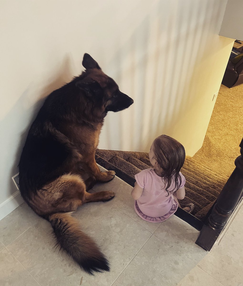 Discussing bath times.