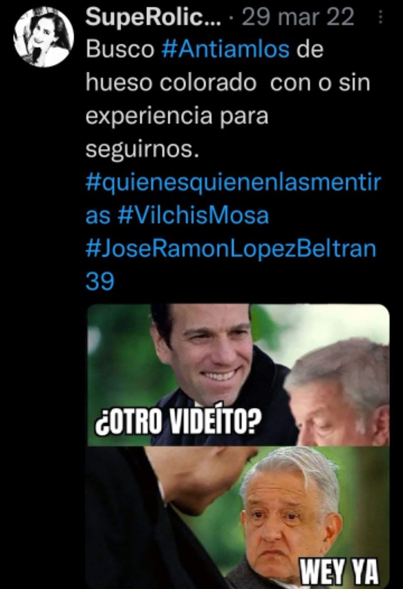 Lic12Rosio's tweet photo. Busco #AntiAmlos de HUESO COLORADO con o sin experiencia para SEGUIRNOS.
Cuanto gana y de dónde el bb José Ramón López Beltrán ❓️❓️❓️❓️❓️❓️❓️❓️ #FelizJuevesATodos Loret https://t.co/jsSlOHTBhO
