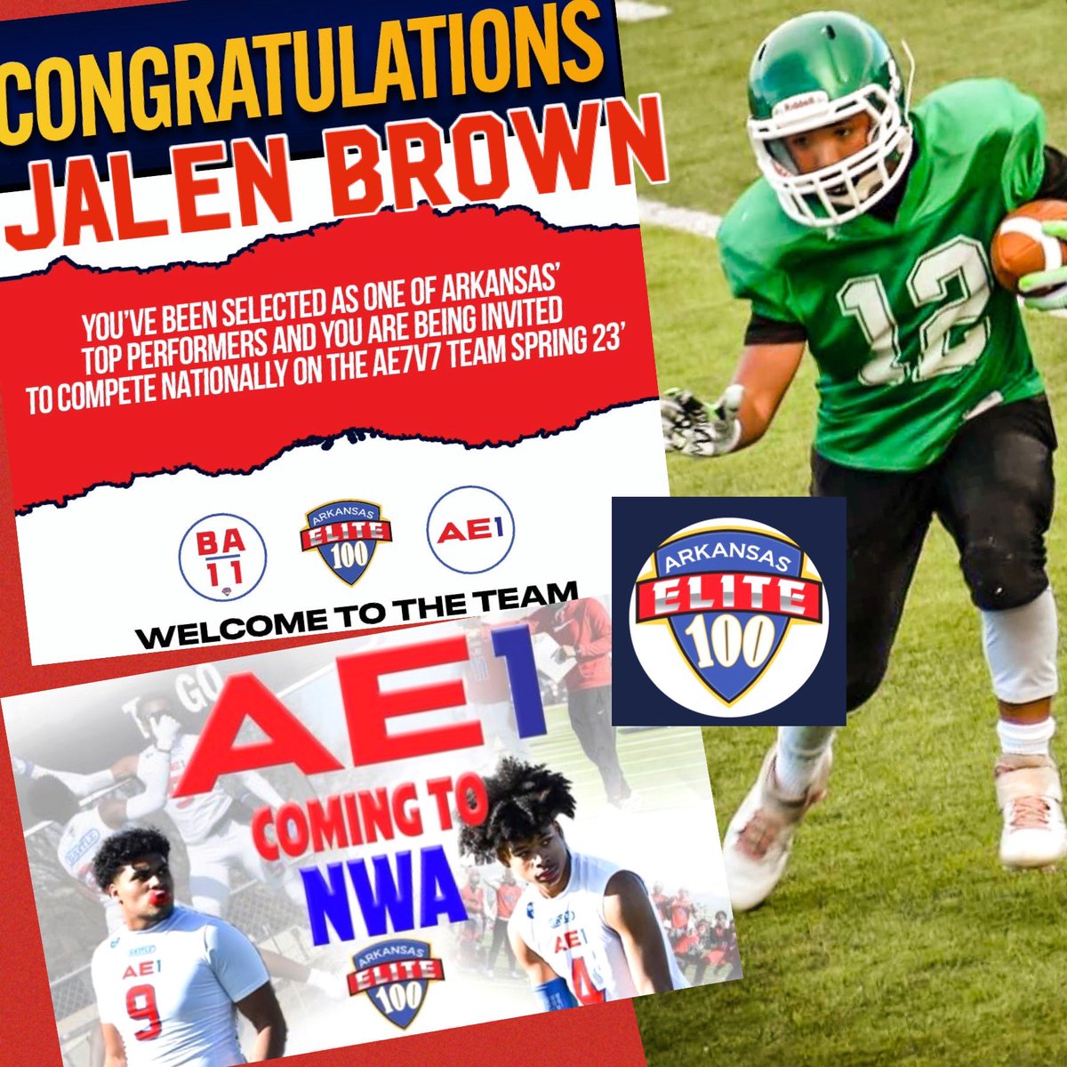 Putting in extra work this spring 🏈 <a href="/arelite7v7/">Arkansas Elite 100 7v7</a> <a href="/arelite7v7/">Arkansas Elite 100 7v7</a> <a href="/pointerfootball/">Van Buren Football</a> #Blessed