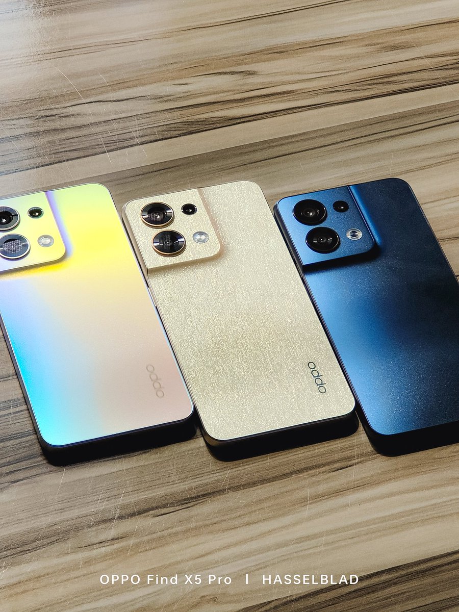 Rare pictures of all available colours of the OPPO Reno 8 5G.

Which ever colour variant you've got, it's the beautiful choice😉 
#ShimmerGold
#SunkissedBeige
#ShimmerBlack
#OPPOReno8Series
#SeeMoreCreateMore
#ShotonOPPO