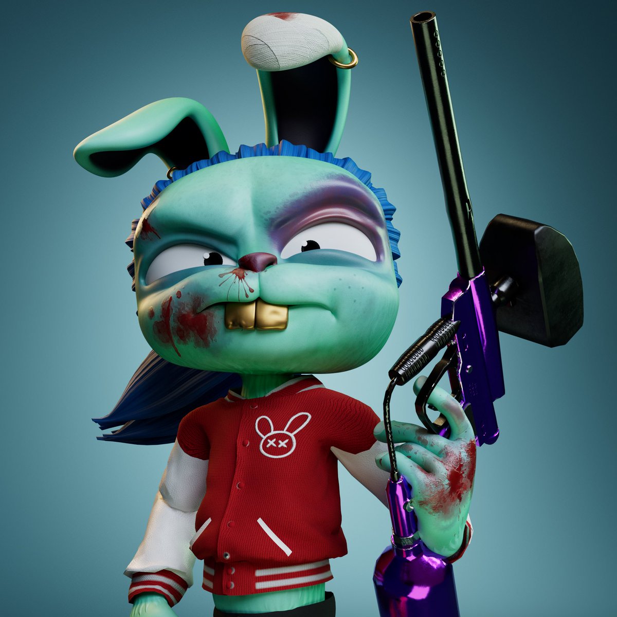 ETHNFTWTF's tweet image. Been working for quite a while to pick up a @RogueJumpers Paintball Gun @mypethooligan. An opportunity for one came minutes before leaving LA after the hooli meetup there. Within an hour of landing I had secured the rank 89 @CypherBuns silver fur and the RJ PB gun #karrotgang!!!