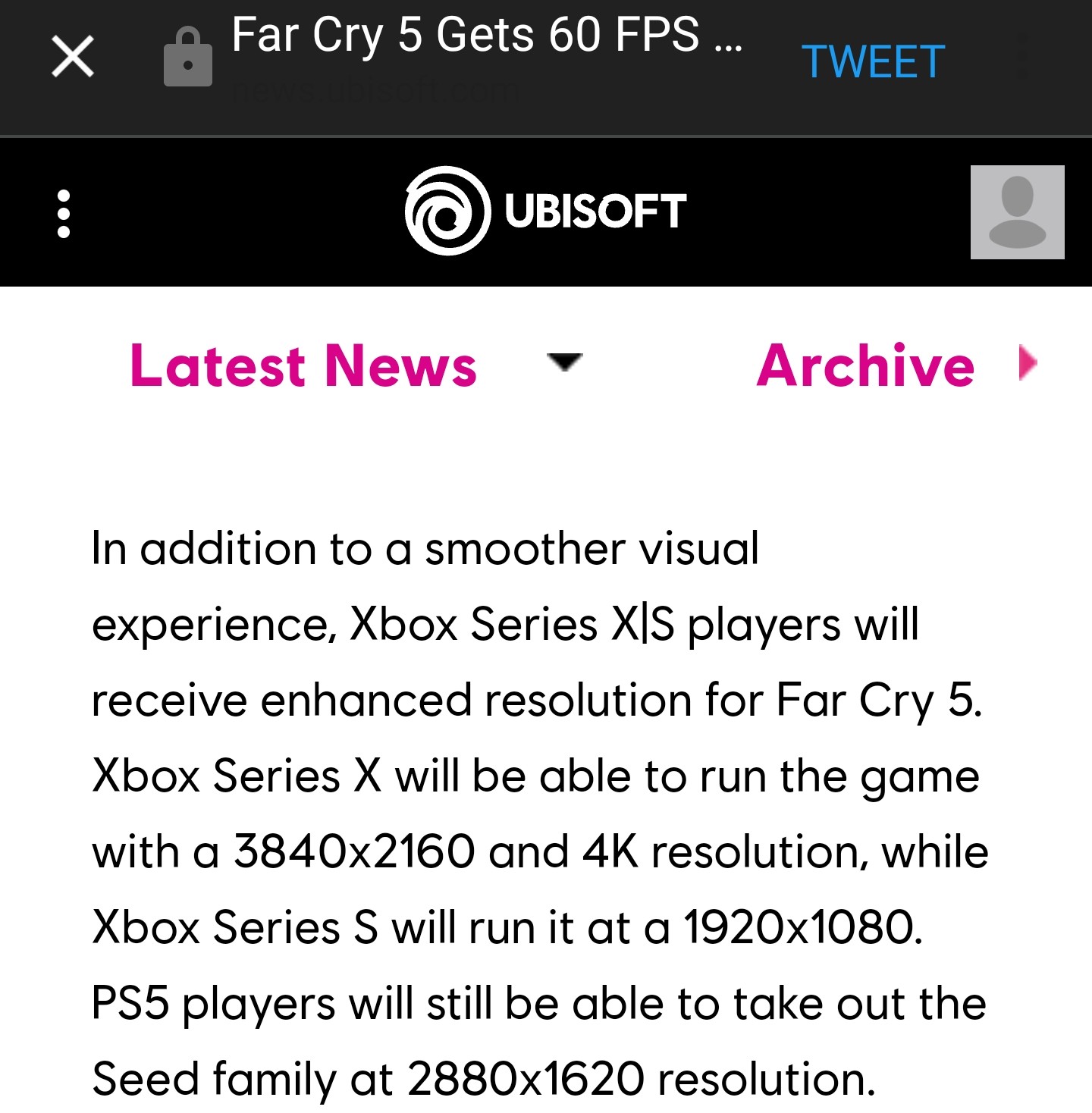 Far Cry 5 ganha atualização para PS5 e Xbox Series X/S