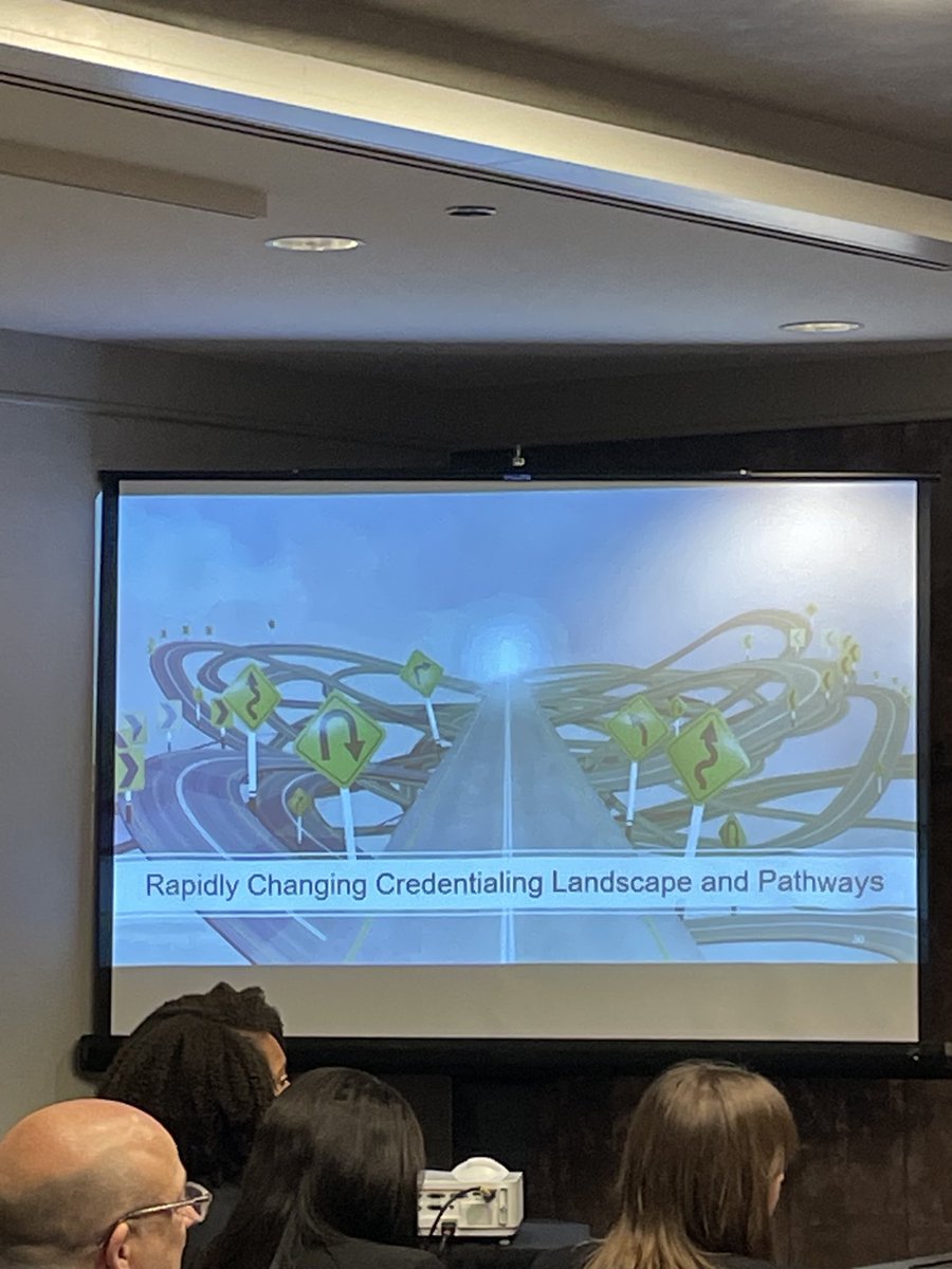 Picture tells the story: As ⁦<a href="/LuminaFound/">Lumina Foundation</a>⁩ ‘s Courtney Brown notes, most Edu data covers students on the straight highway, but many of today’s students are on these other pathways. They “are invisible” to policymakers.