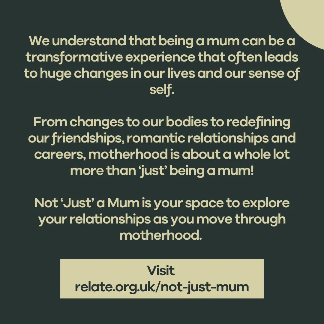 RelateNI's tweet photo. For Mother's Day, our mates at @Relate_charity have put together #NotJustAMum
An online space to explore your relationship with self, partner, friends, family & colleagues throughout motherhood. It has self-help articles & tools and personal experiences
๐ https://t.co/AMQZY4kxKF https://t.co/4crIX1KRIp