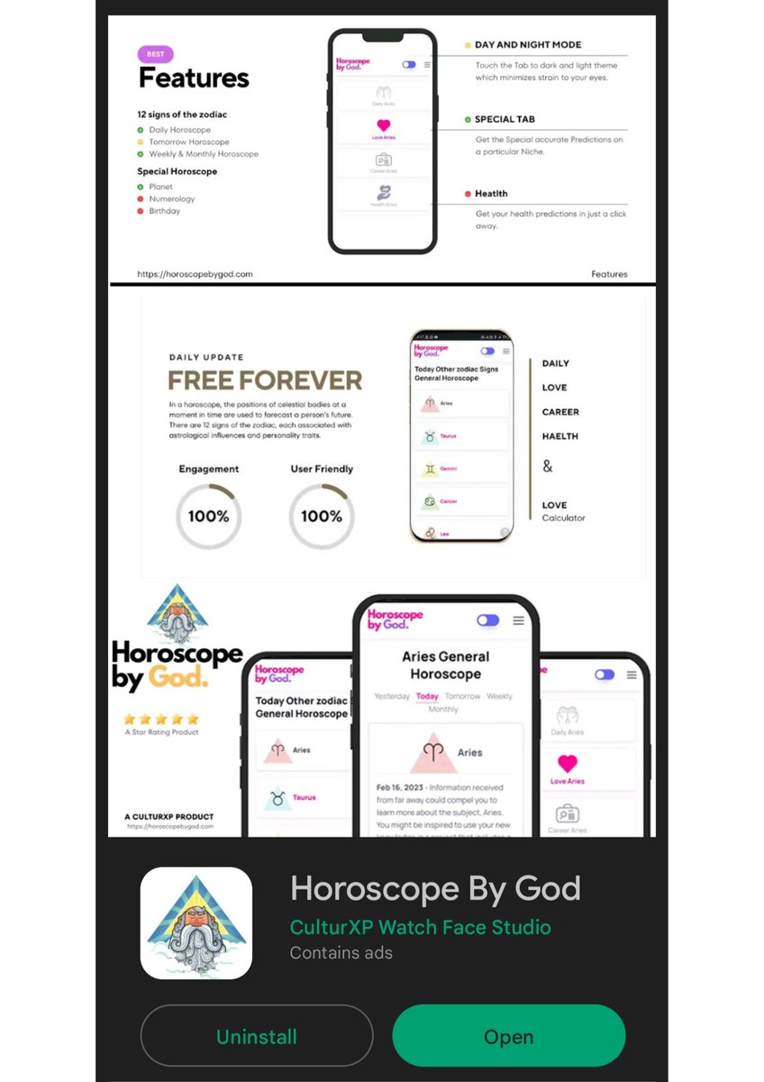 culturxp's tweet photo. Horoscope By God, the ultimate app for discovering what the stars have in store for you! App at Google Playstore search with word 👉 Horoscope By God (link in bio)

#zodiacposts #horoscope #firesigns #horoscopeposts #astrologypost #horoscopo #astrologysigns #zodiacs #numerologist https://t.co/ZvyNcQAVix