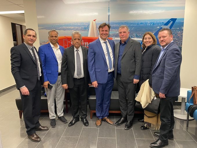 JuannCarlosGG's tweet photo. Concluimos visita de trabajo a Toronto, donde sostuvimos intercambios con directivos de Jetlines, Swoop, Air Canada Vacations y más empresarios y proveedores del sector, con vistas a impulsar el mercado turístico cubano. 🇨🇺 
👇 https://t.co/we0Bjuruun