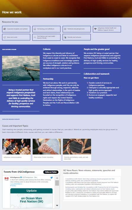 vanessadullabh's tweet photo. Overdue, but still worth it! Here are some screenshots from the Sharepoint onboarding guide I’ve created for my team using #GCdigital standards. The subject matter we handle is complicated (so it may look a little stuffy) but the team has been loving it so far! https://t.co/asG5DQnusA