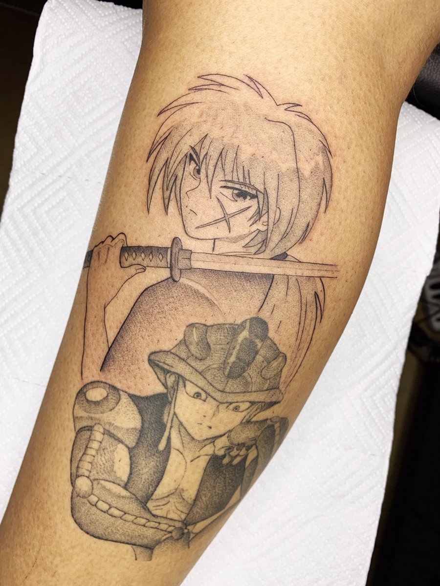 so_fittv's tweet photo. #KENSHIN #samuraix #meruem #hxh #hunterxhunter #animetatto #tattooart https://t.co/QAB9lajWCc