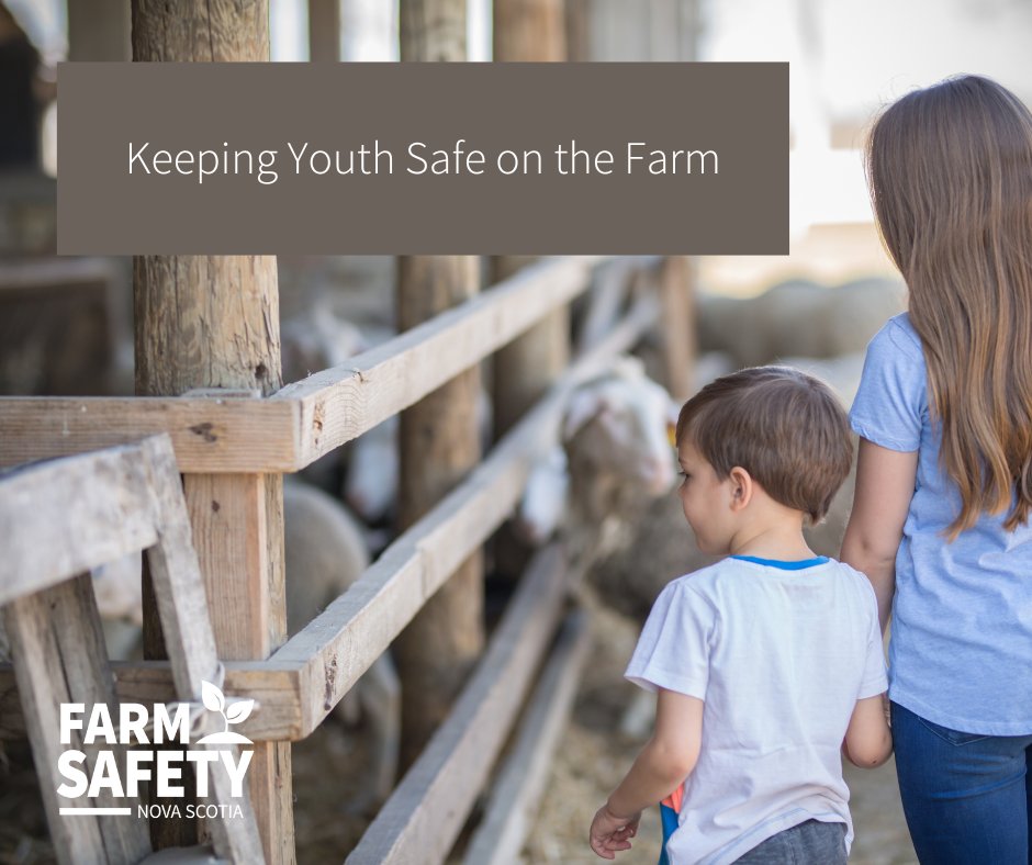 Join us online tomorrow from 1-2 pm for our final Canadian Ag Safety Week panel.

Panelists from 4-H Nova Scotia, OHS and farms will discuss the challenges and strategies for keeping farm youth safe.

Email info@farmsafety.ca for the zoom link.

#FarmSafetyEveryday