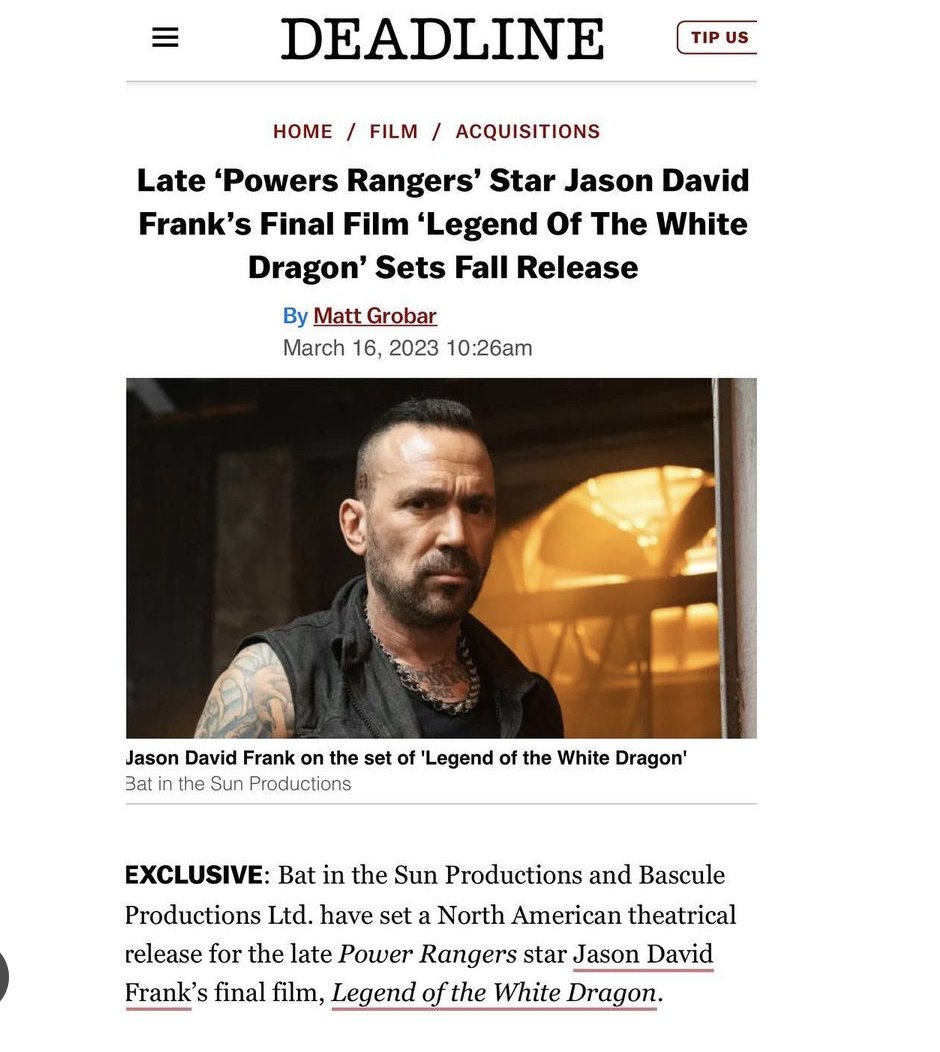 LotWhiteDragon's tweet photo. In theaters Labor Day weekend, which would have been Jason's 50th Birthday. See you all there! Let's make Jason proud! Can't wait for you all to see this whole new original universe! #lotwhitedragon @jdfffn @BatintheSun #LOTWD #TEAMLOTWD https://t.co/Z5a1kkRxPZ
