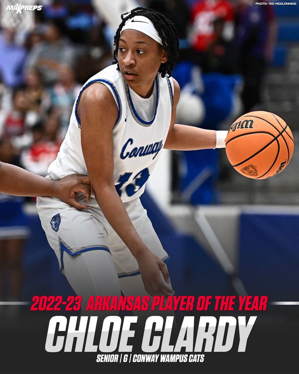 Chloe Clardy is the 2022-23 MaxPreps Arkansas High School Girls Basketball Player of the Year 🏀

✍️: maxpreps.com/news/UPuvrUdOM…