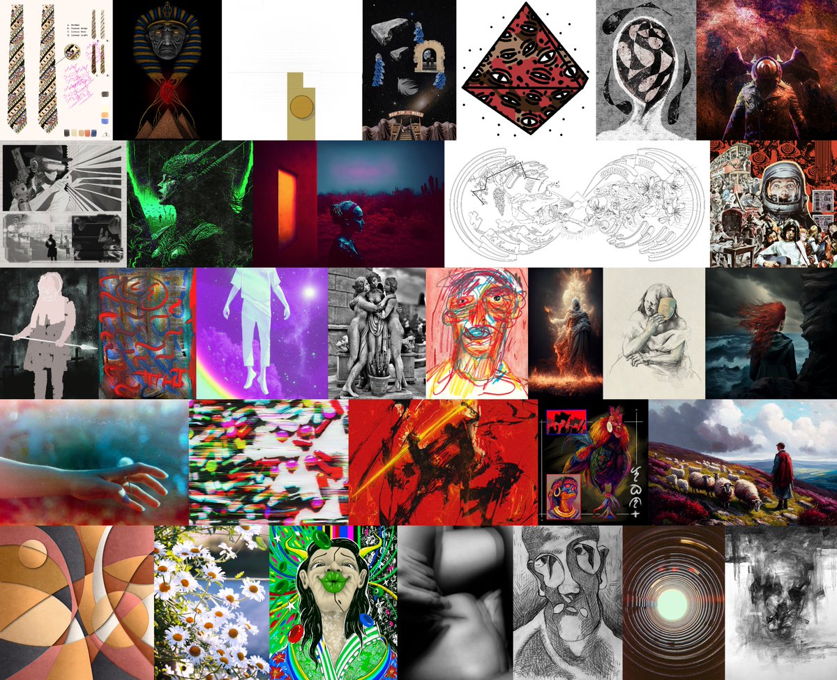 Yesterday I did a SHOPPING SPREE 🔥

After selling my GENESIS in ETH my secondary in TEZOS went crazy, so I decided to return this by supporting other artists on TEZ.

I collected a total of 32 pieces from my Art Share tweet.
Together we are stronger ✊

Details below 👇