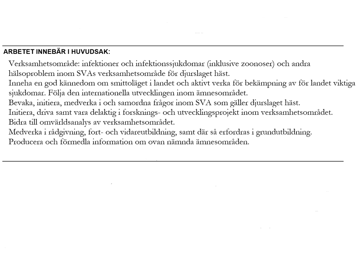 GittanGr's tweet photo. @Hjarsta Nej. Jag är statsveterinär för hästsjukdomar. Detta är min befattningsbeskrivning. Ju sjukare hästarna är desto mer jobb finns det för mig, faktiskt, men det skulle ju inte direkt funka att mörka saker som är bra för hästhälsan i mitt jobb.  😀 Vad gör du då? https://t.co/bwYdjFkvpW