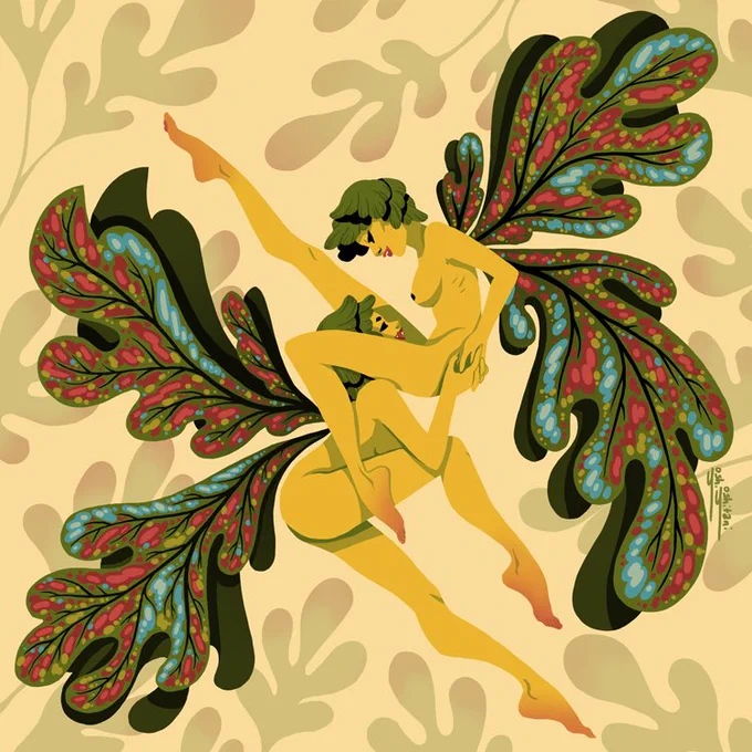 More recently I think people have started recognizing me for my particularly friendly fairies (they're probably just roommates or cousins or something) 