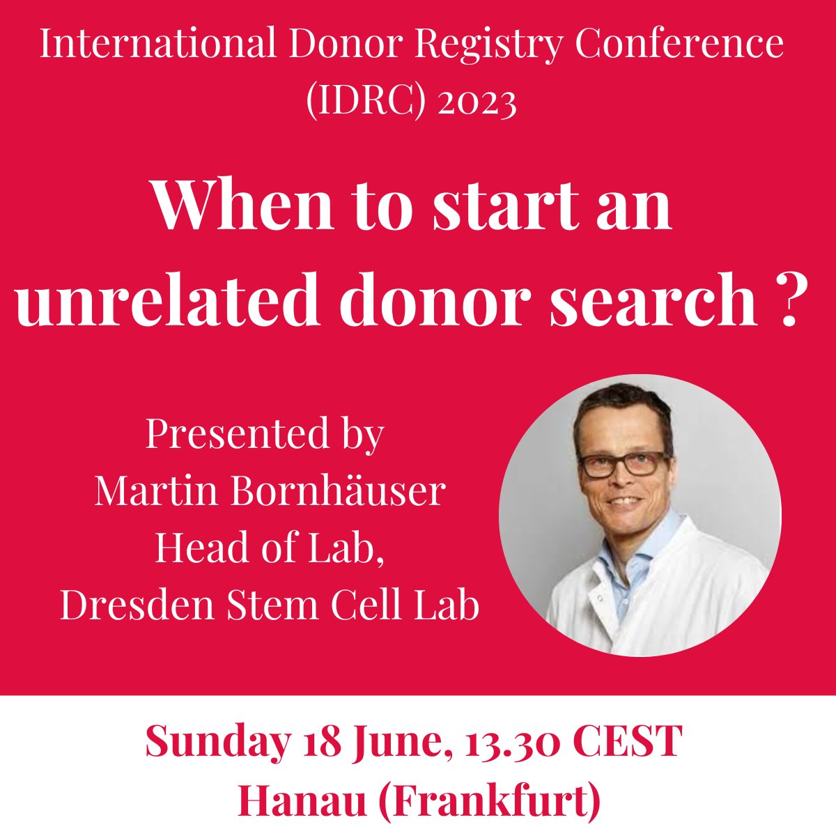 Martin Bornhäuser, from the Dresden Stem Cell Lab, will be presenting during the #IDRC23, the results of a #trial which suggests that adult #patients with relapse or refractory #AML should receive a #stemcelltransplantation a.s.a.p. @JAMAOnc jamanetwork.com/.../jama.../ar…