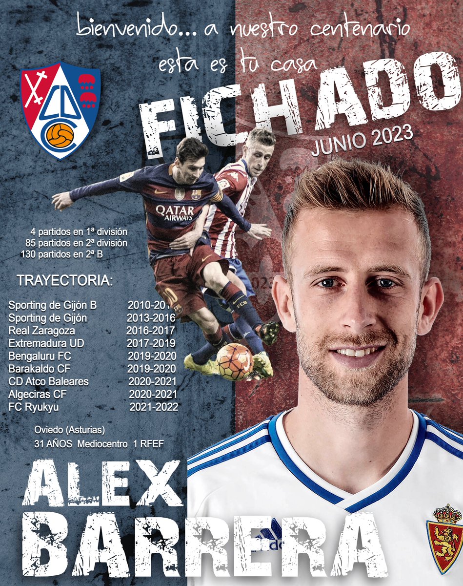 cdcalahorra's tweet photo. 💯𝗢𝗙𝗜𝗖𝗜𝗔𝗟|
✍️ Alex Barrera vestirá la camiseta rojilla hasta final de la temporada 2022/2023
¡ Bienvenido ALEX !
#Alexesrojillo ♥️💙
#centenariocdcalahorra
#ciudadrojilla https://t.co/HQlGqHA3vx