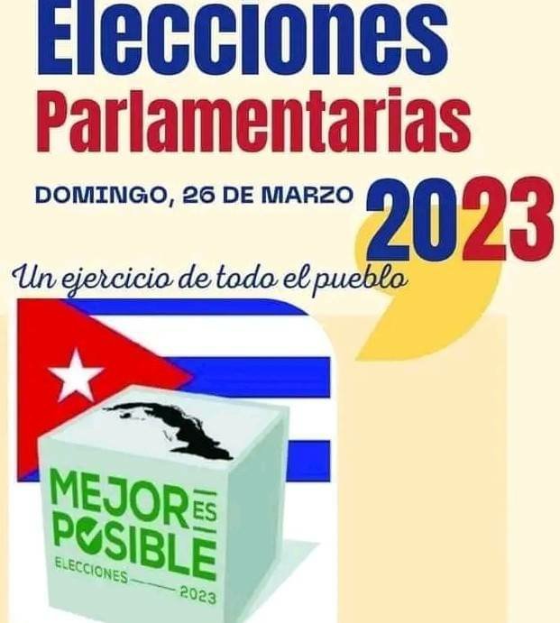 #MejorEsPosible #VotoPorTodos #VotoUnido #26DeMarzo #Elecciones2023 <a href="/RaulSamon/">Raúl Samón Soto</a> <a href="/colas_nelvis/">Nelvis Colas Lamarque</a> <a href="/AdolisVelazquez/">Adolis Bonne Velazquez</a> <a href="/dpestgo/">DGE Santiago de Cuba</a>