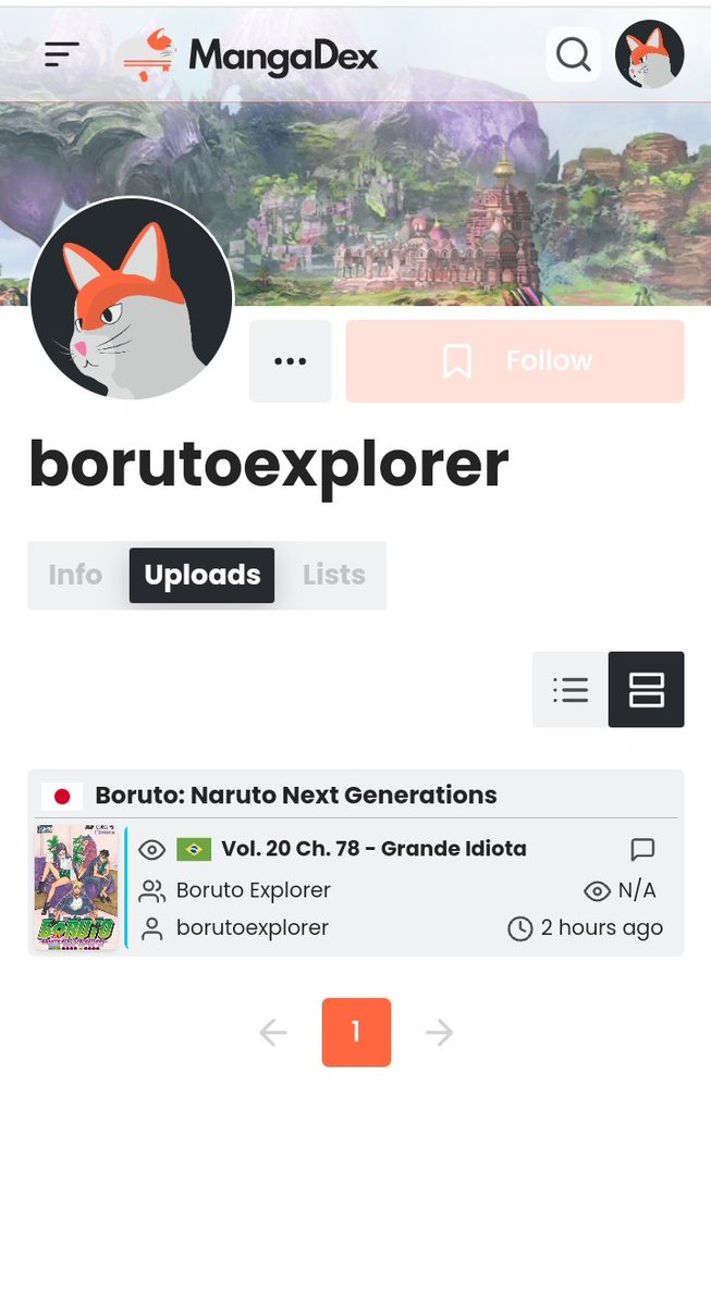 ⚠️ Comunicado Importante (RT POR FAVOR) ⚠️

No domingo, haverá o lançamento do capítulo 79 de #Boruto, e já estamos com um plano (B) para todos lerem o mangá pelo "MangaDex", já deixem este link salvo do nosso perfil oficial lá 👇

mangadex.org/chapter/82e0ad…

(+) Siga a thread
