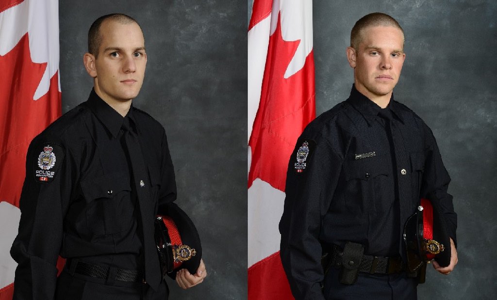 EFFU_209's tweet photo. Const. Travis Jordan, 35. Const. Brett Ryan, 30. We will not forget the sacrifices you made for our citizens and our communities. Thank you. May you rest in peace. @edmontonpolice @YEGPA https://t.co/fboIH3Jf6o