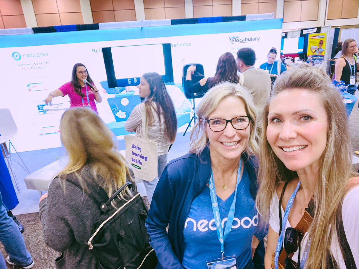 CarrieNorthcott's tweet photo. Off to a great start meetโup with some of our amazing vendors and their teams at #SpringCUE YOU ALL are the BEST!Great products & support ๐๐ผ#Nearpod #Flocabulary #Alludo #PaperLearning #CommonSenseMedia #EdTechCJUSD #alwayslearning #CJUSD https://t.co/B1GK8UyB9H
