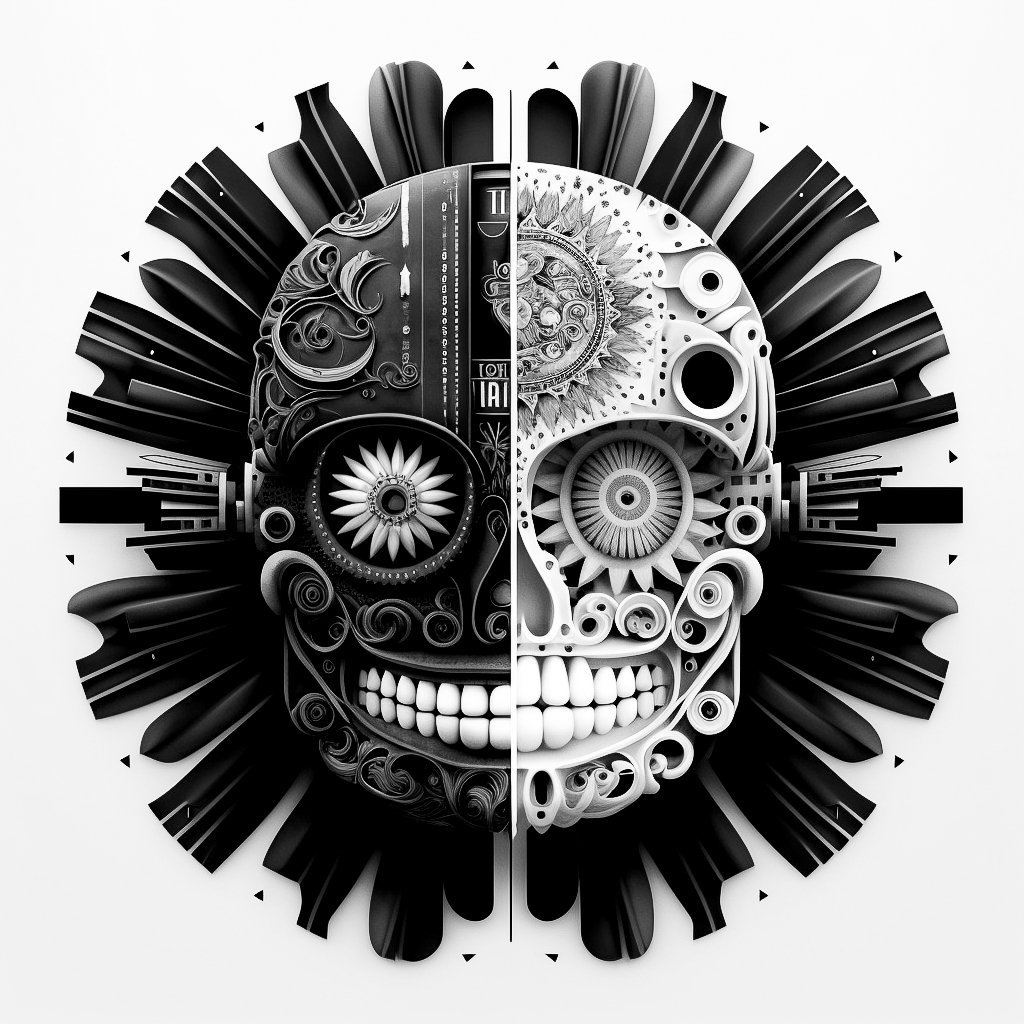 luis_i_o's tweet photo. 🤖: "Persona" del latín "persona". 

En latín,  se refería a la máscara que usaban los actores en el teatro para representar diferentes personajes o roles. Estas máscaras también servían para amplificar la voz del actor, ya que "personare" en latín significa "sonar a través de". https://t.co/sTjbLUMqzd