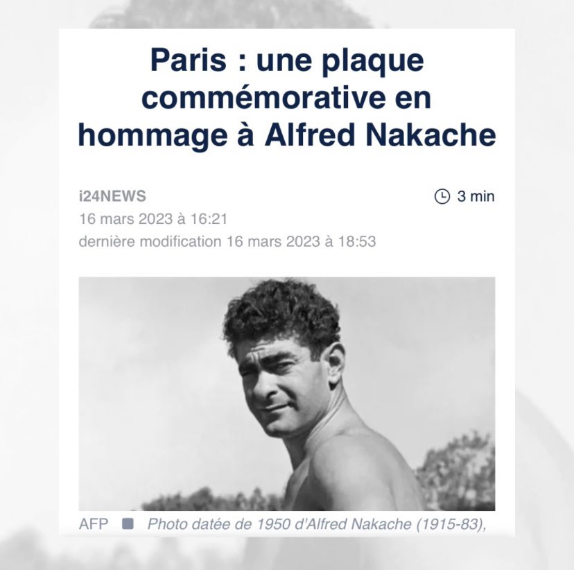 GazetteTeamAmir's tweet photo. •HOMMAGE• 

Plaque commémorative en hommage à Alfred Nakache posée au Lycée Janson de Sailly Paris 16eme, en la présence d’@Amir_Off et Steve Suissa. 

©️Article i24news

#amir #amirhaddad #alfrednakache #alfrednakachelenageurdauschwitz #hommage #lyceejansondesailly https://t.co/XDj1emEeo0