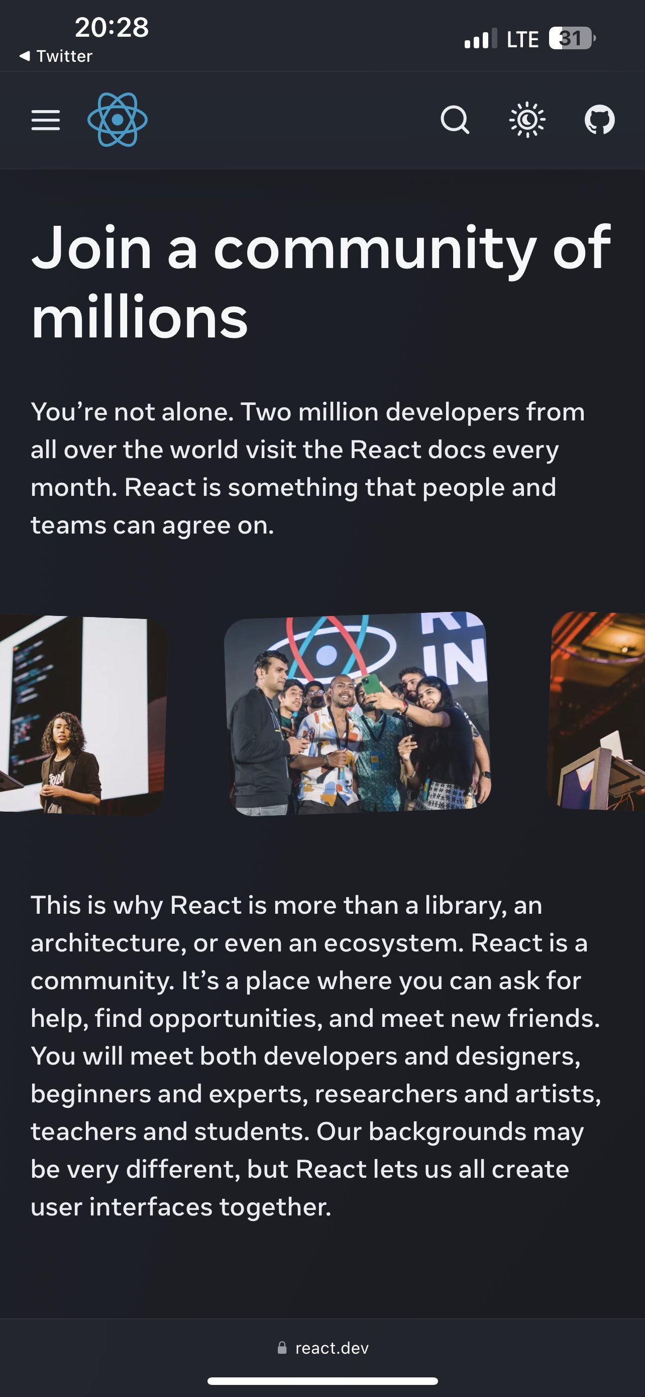 nsw react