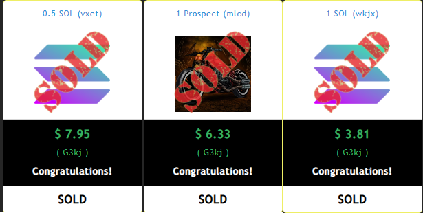 My wins today on degenbids.io <a href="/UGS_Labs/">UGS Labs 🐇🦈</a>   <a href="/DegenLabs/">DegenLabs</a> @SKULLBOTS