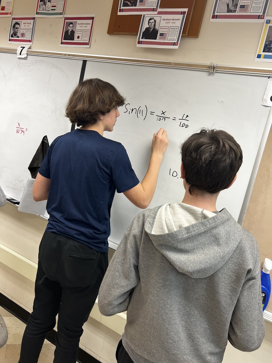 mashmatics's tweet photo. Students really had to attend to precision today while completing this trig ratio pile up. @LowerMerionSD #thinkingclassroom https://t.co/bh8xsx1FSp