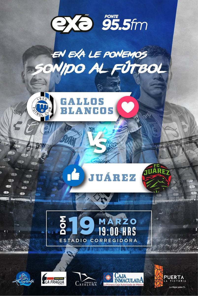 🎟️TENEMOS UN PASE DOBLE PARA EL REGRESO DE LA AFICIÓN AL CORREGIDORA CON ESTE PARTIDO🎟️

📌Para participar lo único que debes hacer es darle RT a este tweet y mencionarnos algún jugador que haya jugado en ambos equipos 🐓🐎

El ganador lo elegiremos al azar a las 3pm 😉

Suerte🍀