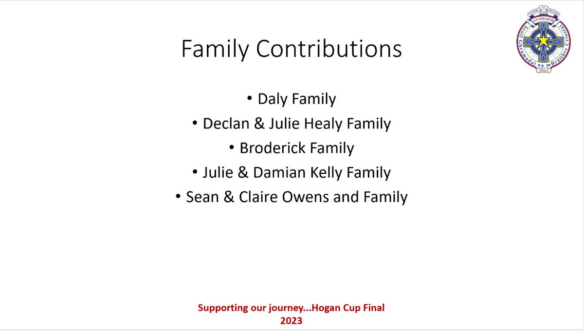 cbsomagh's tweet photo. We wish to acknowledge the generous donation made from a number of individuals and families. Thank you for your support.
#CBSCommunity #ChasingGlory #hogancup https://t.co/4PfMUJeq5j