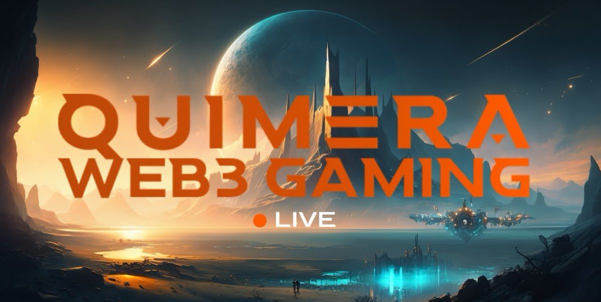Quimera__SA's tweet photo. 📢Buenas @QuimeraSA_ !, en unos minutos estaremos en directo por nuestro canal de Youtube emitiendo el  Episodio 1 de 👉Quimera web3 Gaming. 

🪑Reserven su sitio, que se vienen cositas...

⏰ 20h UTC les esperamos a tod@s

@staratlas @WeAreStarAtlas

👉https://t.co/7wdiaZQcjt https://t.co/IObo8hWecH