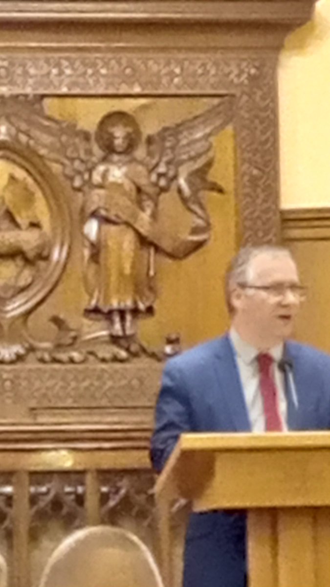 MartinJMagill's tweet photo. Dr David Hume speaking on the life of St Patrick in St Matthew's Church Ireland. @TraceyMcRobert3. #stpatrickseve https://t.co/qELsTGeMym