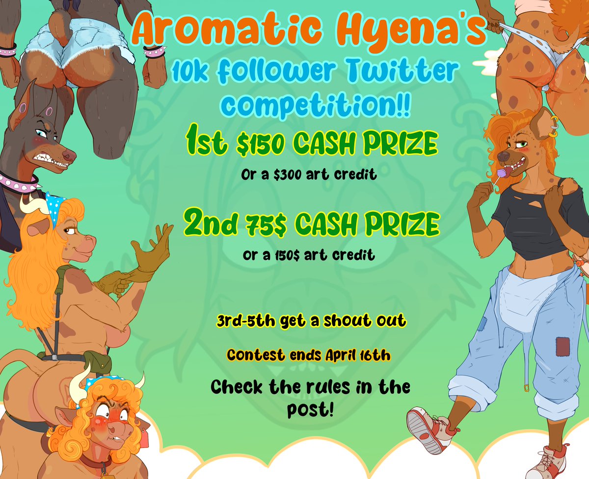 I'm officially announcing the start of my 10k follower art competition! Check the rules and details on this post!
patreon.com/posts/80122234…

You must follow, like, comment and retweet this post in order to enter!!

Thank you to all who participate! Contest ends April 16th!