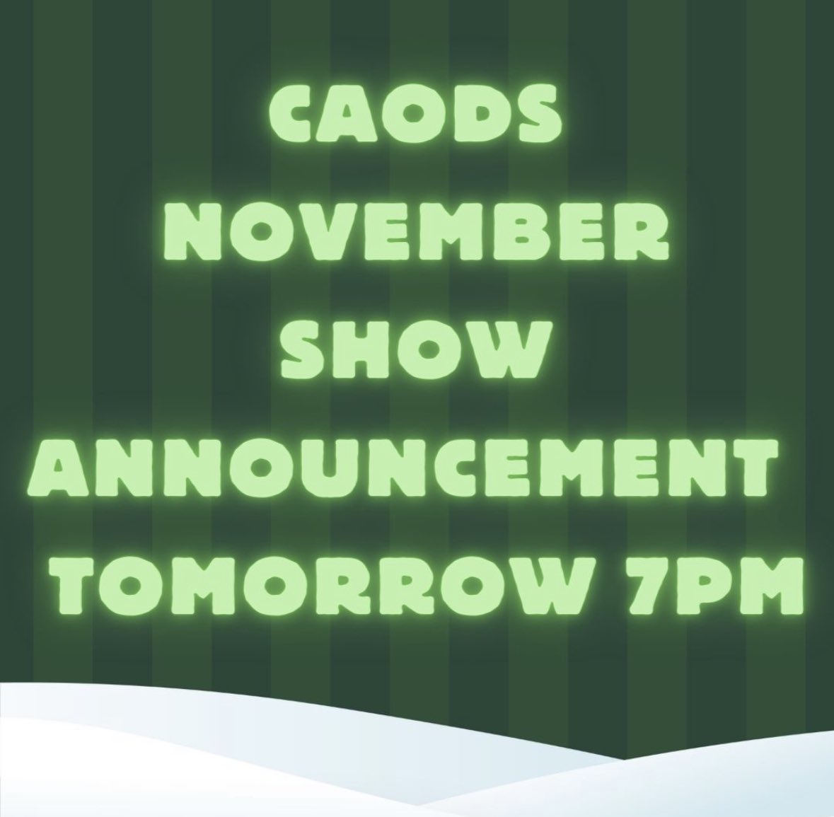caods's tweet photo. Tomorrow night, we have some BIG BIG news! https://t.co/979IVPZvJ5