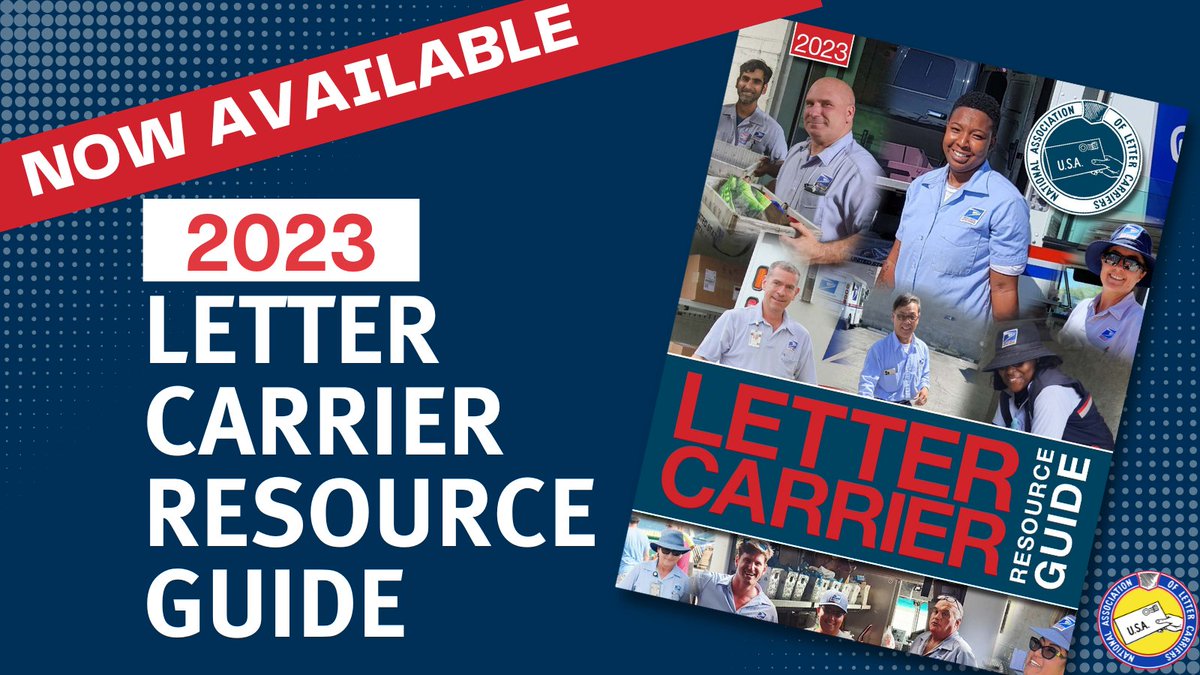NALC_National's tweet photo. NALC’s Letter Carrier Resource Guide is available online! New, improved, and updated for 2023! A one-stop shop for valuable information for all city letter carriers at every stage of their career. Go to https://t.co/QYDC9XMdN3 for more information! https://t.co/3adXgF6Mkv
