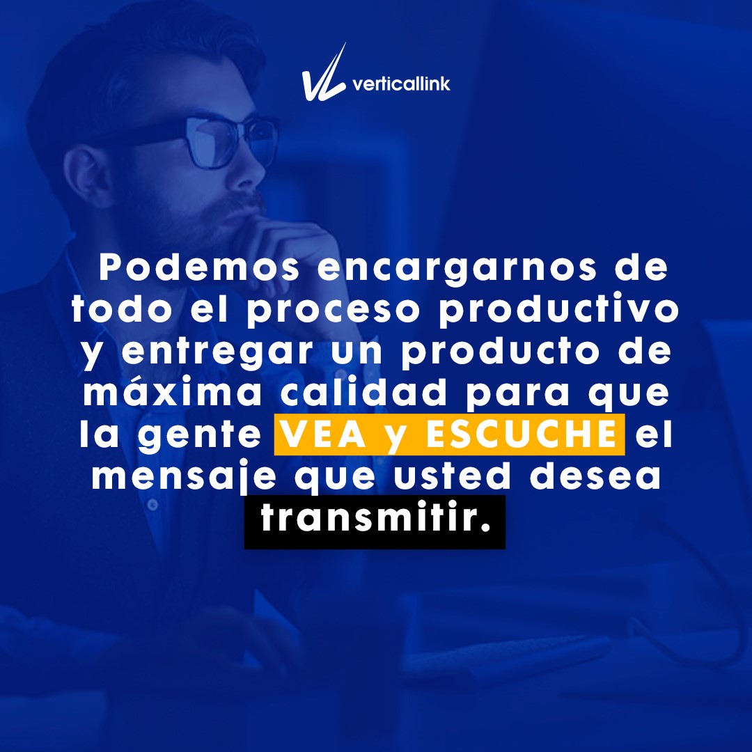 VerticalLink's tweet photo. Necesita un video digital? Desde filmación, guión, pre y posproducción, animación y transmisión en vivo, hasta canciones, efectos de sonido, diseño de sonido y edición. ➡https://t.co/4EGbu52Tg9
.
#video #produccion #edicion #graphicdesign #sonido https://t.co/OLwO8VWuMM