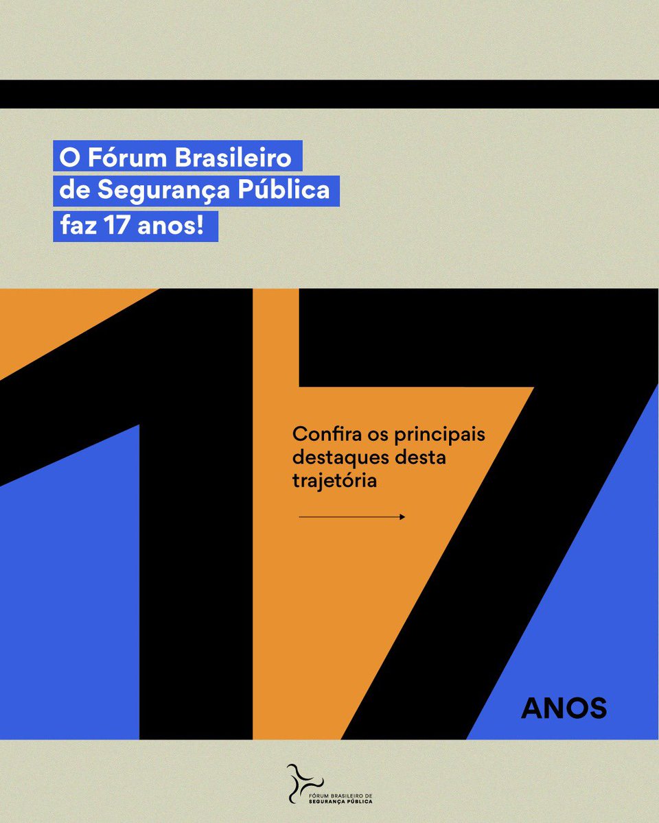 Hoje o <a href="/forumseguranca/">Fórum Brasileiro de Segurança Pública</a> faz 17 anos!