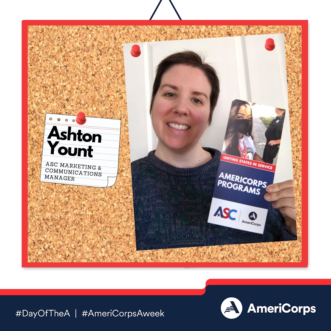 Happy #DayofTheA! To celebrate, we're sharing photos of ASC staff showing off their AmeriCorps merch.

You can tweet photos + videos of your #AmeriCorps 🅰️ to share your #AmeriPride, #AmeriFeels, or #AmeriLife with @AmeriCorps or @AmeriCorpsSr. 

#AmeriCorpsWeek #ChooseAmeriCorps