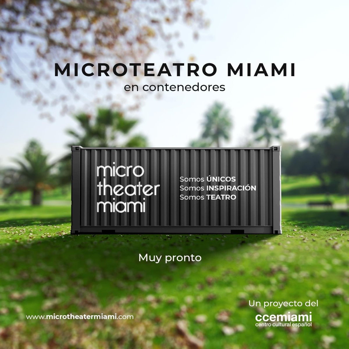 🎭🔜🥳
.
.
#TeatroEnMiami #MuyPronto #MicrotheaterMiami #TeatroEnContenedores #MiamiThingsToDo #NuevaSede #CCEMiami #TheaterInMiami #ComingSoon